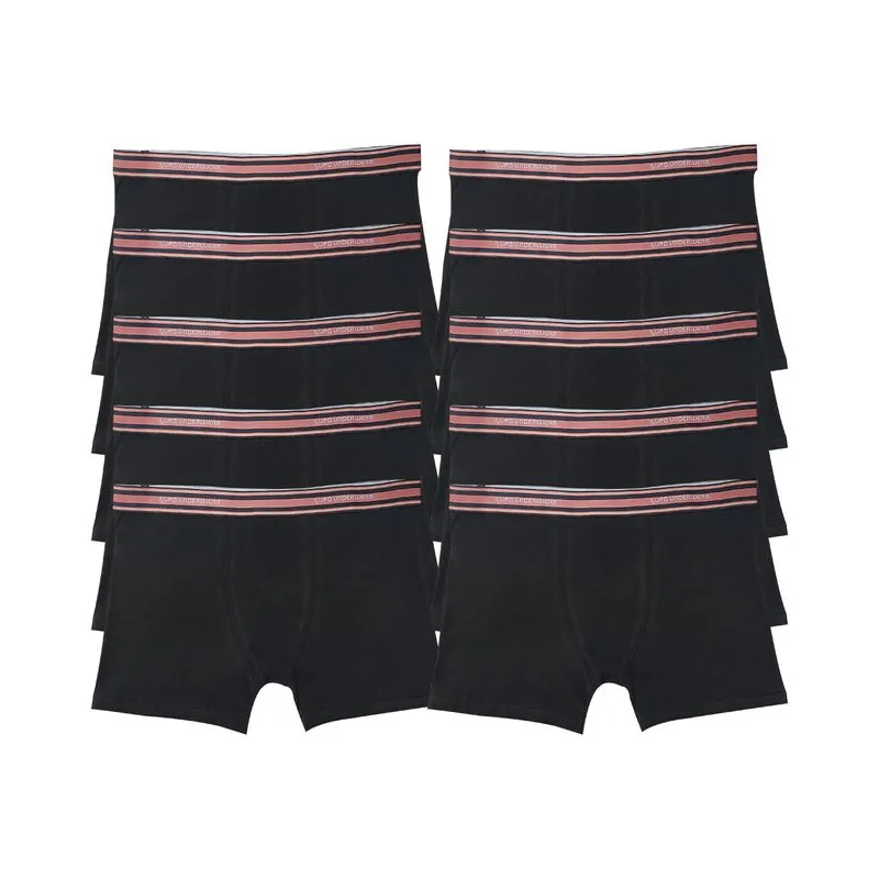 Kit Cueca AM Boxer em Algodão 10 Unidades Lupo