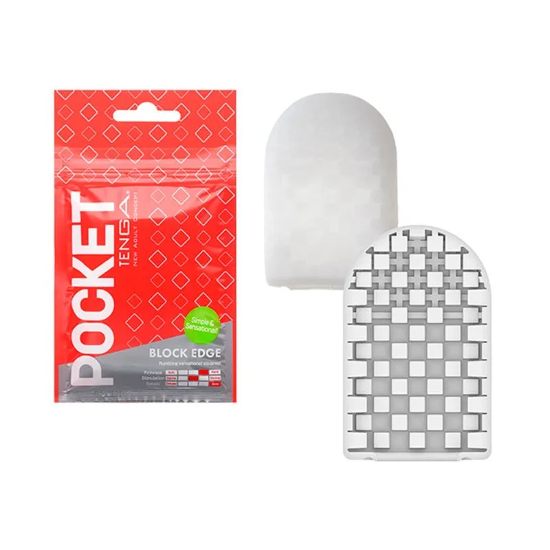 Tenga Pocket Block Edge Masturbador Masculino de Bolso