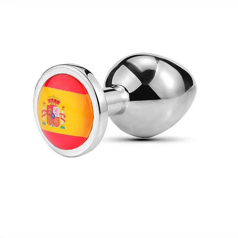 Plug Anal Tamanho P com Bandeiras das Seleções Sexy Import