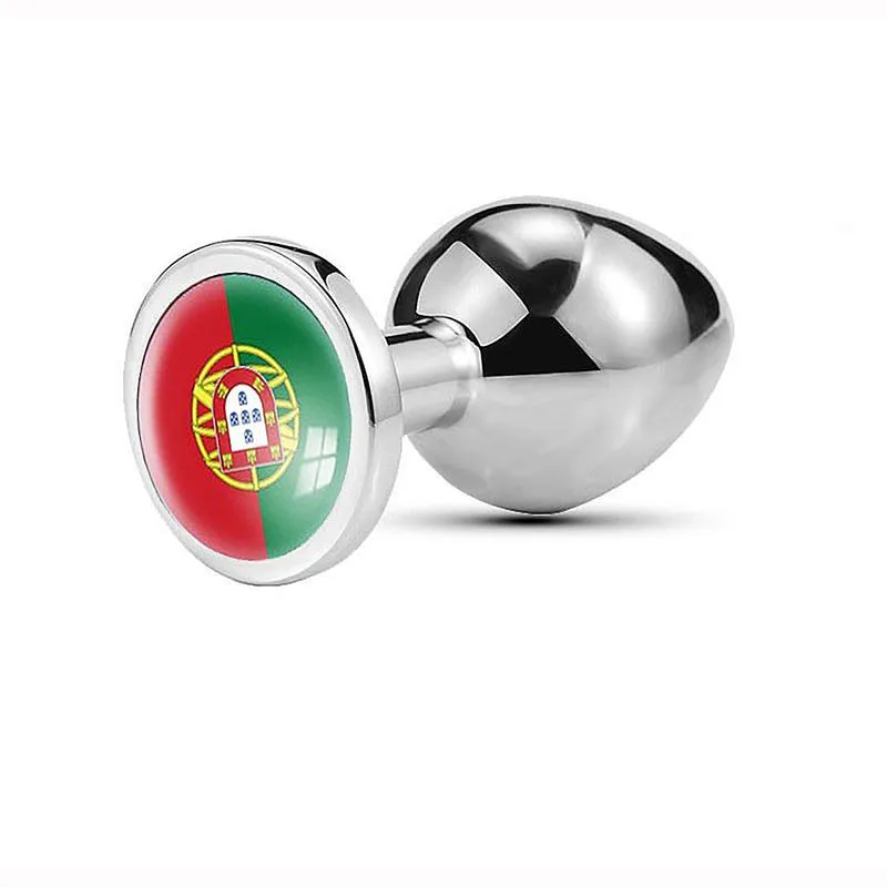 Plug Anal Tamanho P com Bandeiras das Seleções Sexy Import