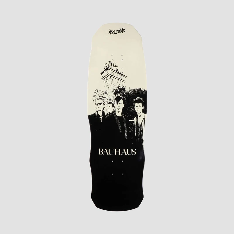 Welcome X Bauhaus Portrait On Dark Lord Skateboard Deck Bone - 9.85" 9.85 Inches
