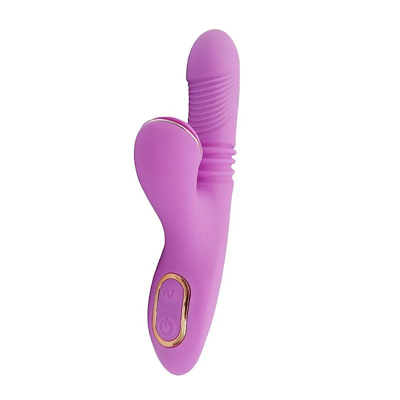 Plof Vibrador Ponto G com Estimulador de Clitóris com 7 Modos de Pulsação e Vai e Vem Sexy Import