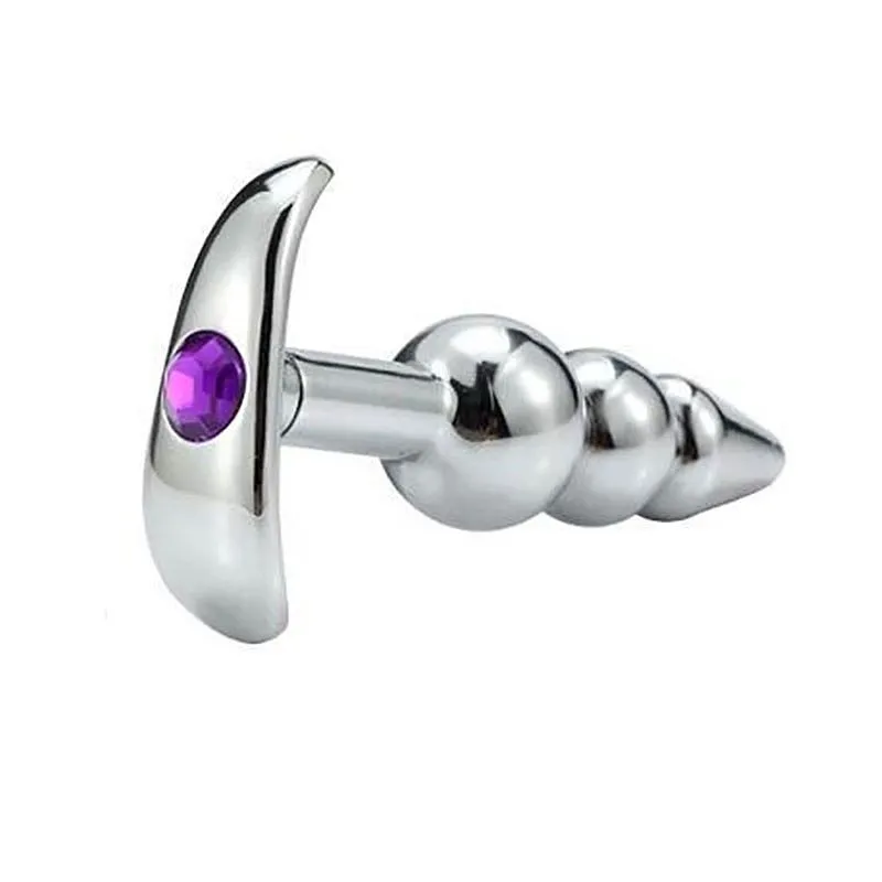 Plug Anal em Aço Escalonado com Pedra Sexy Import