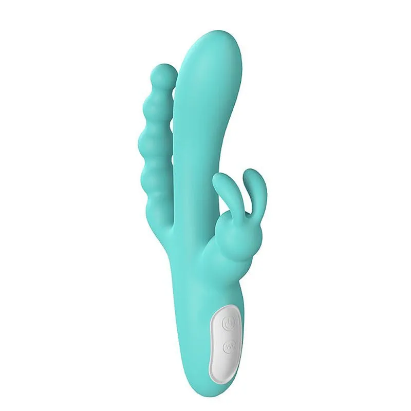 Joker Vibrador 3 em 1 com Plug Anal e 9 Modos de Vibração Sexy Import