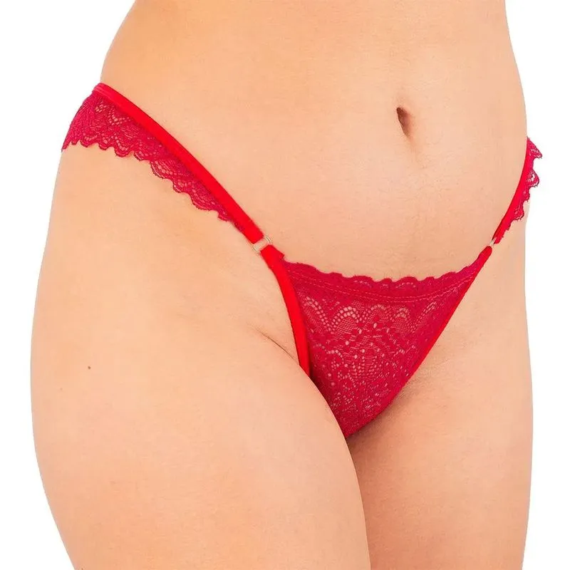 Calcinha Fio Rendada com Lacinho Temiscira Lingerie