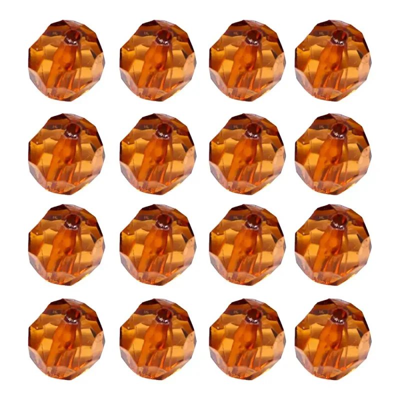 Bola Sextavada Passante 18MM em Acrilico com 500GR 059 - Marrom 1
