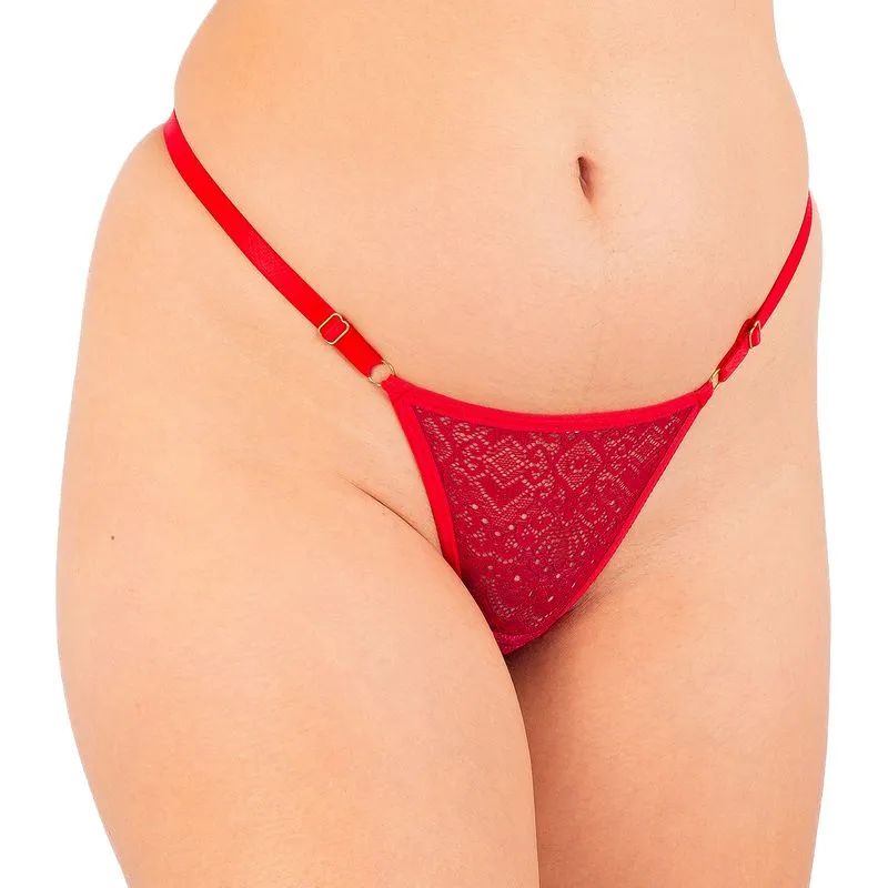 Calcinha em Renda Ajustável "Faz o Pix" Temiscira Lingerie