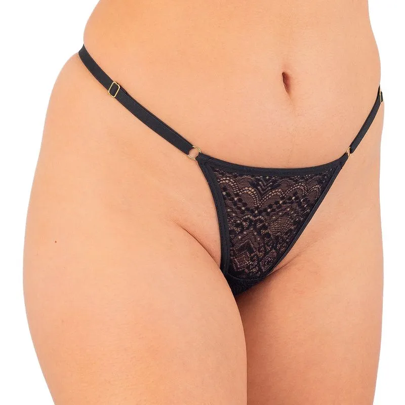 Calcinha em Renda Ajustável "Safadinha" Temiscira Lingerie
