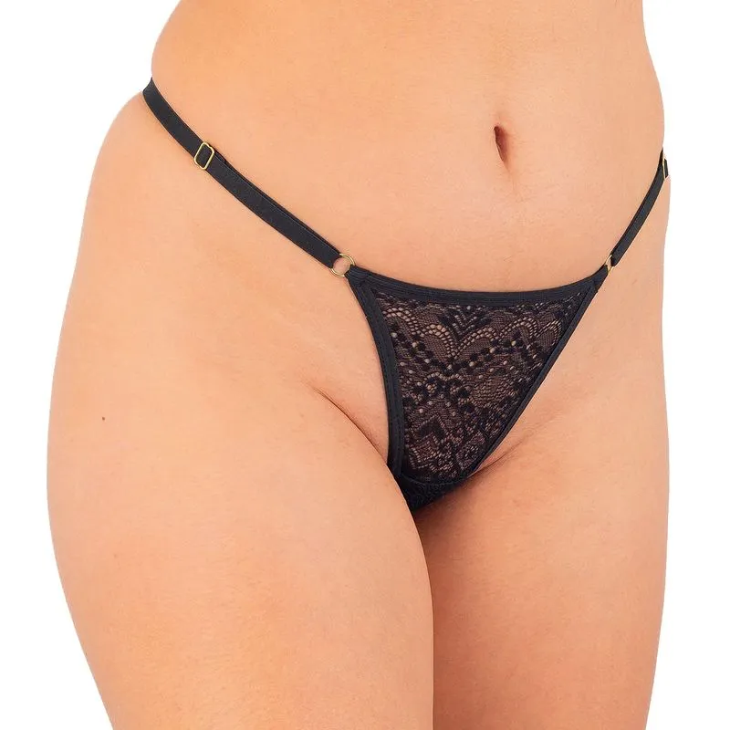 Calcinha em Renda Ajustável "Toda Sua" Temiscira Lingerie