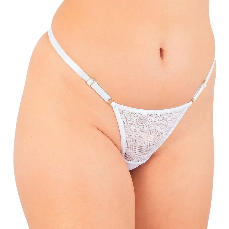 Calcinha em Renda Ajustável "Toda Sua" Temiscira Lingerie