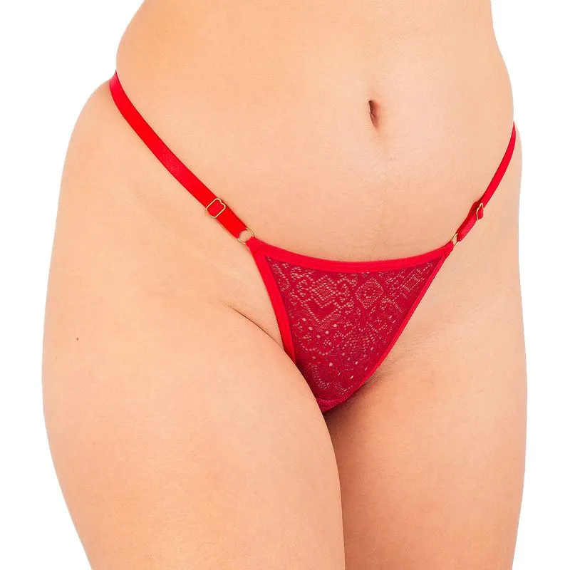 Calcinha em Renda Ajustável "Come Tudo" Temiscira Lingerie
