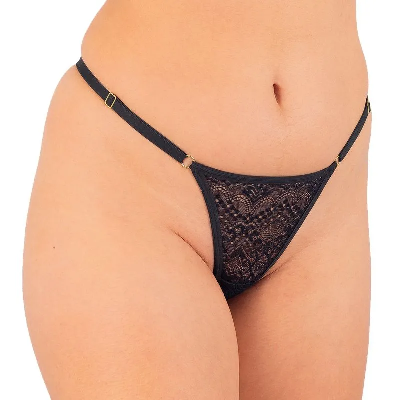 Calcinha em Renda Ajustável "Quero Tudo" Temiscira Lingerie - 10 Por Clinte Calcinha em Renda Ajustável "Quero Tudo" Temiscira Lingerie