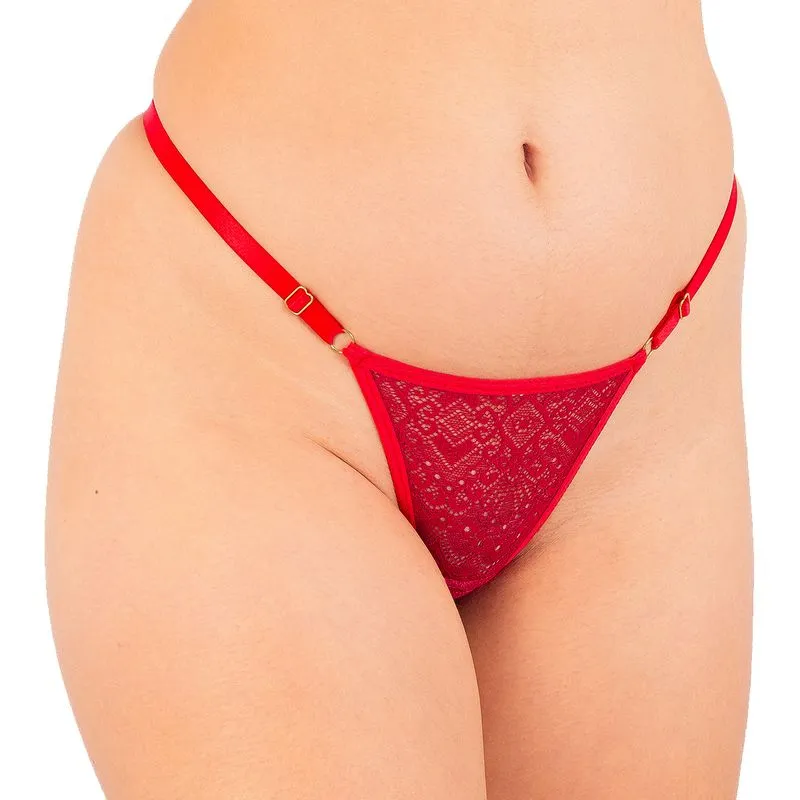 Calcinha em Renda Ajustável "Quero Tudo" Temiscira Lingerie - 10 Por Clinte Calcinha em Renda Ajustável "Quero Tudo" Temiscira Lingerie