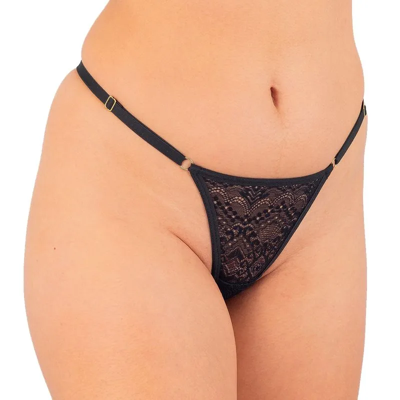 Calcinha em Renda Ajustável "Mete Forte" Temiscira Lingerie