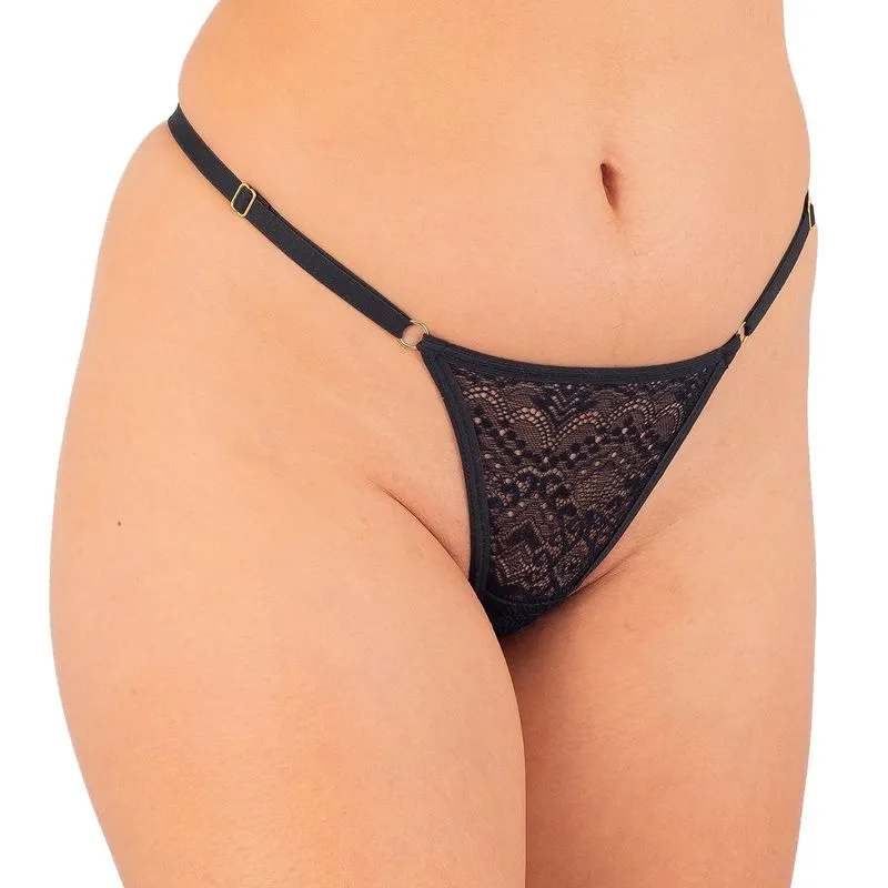 Calcinha em Renda Ajustável "Sua Puta" Temiscira Lingerie