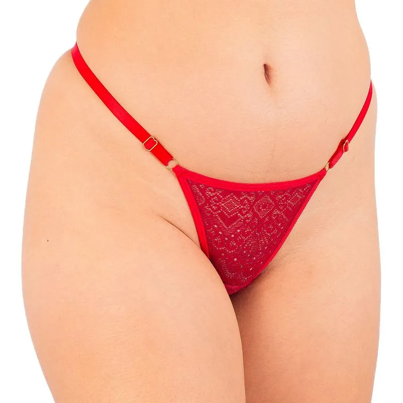 Calcinha em Renda Ajustável "Sua Puta" Temiscira Lingerie