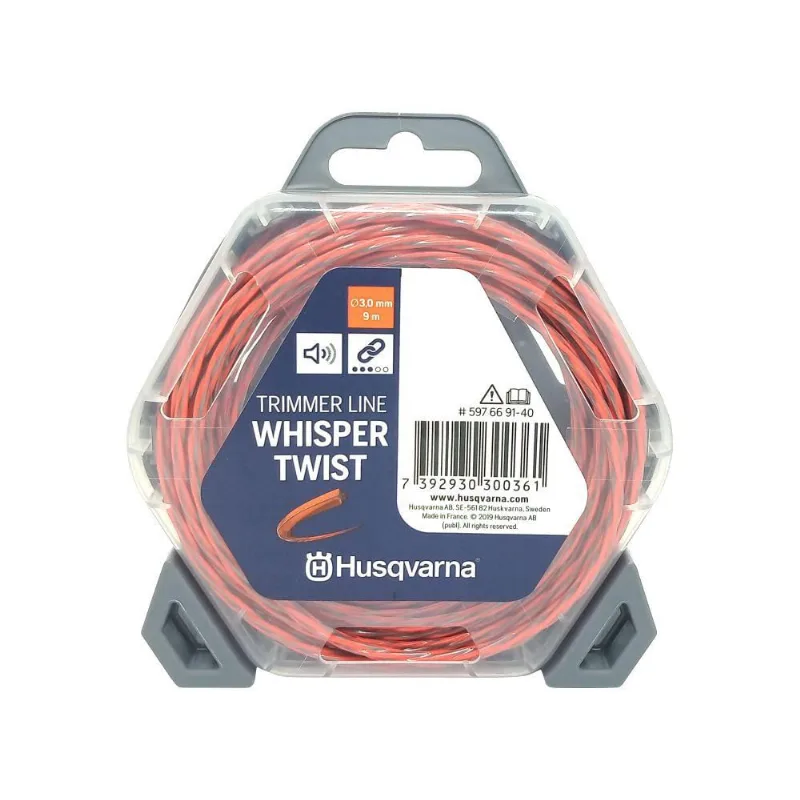 Fio Nylon Husqvarna 3.0mm Whisper Twist 9mt Original