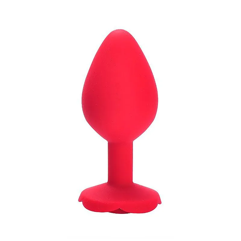 Plug Anal em Silicone Formato de Rosa P 7 x 2,5 cm Sexy Import