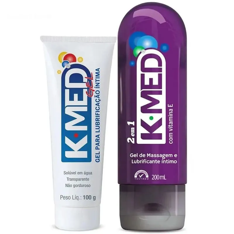 Kit K-med Lubrificante Íntimo 100g e K-med 2 EM 1 JOY 200ml
