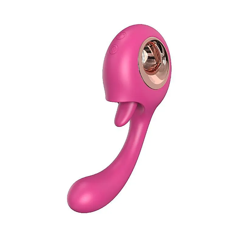 S-Hande Woo Vibrador de Ponto G com Língua Estimuladora e 10 Modos de Vibração Sexy Import