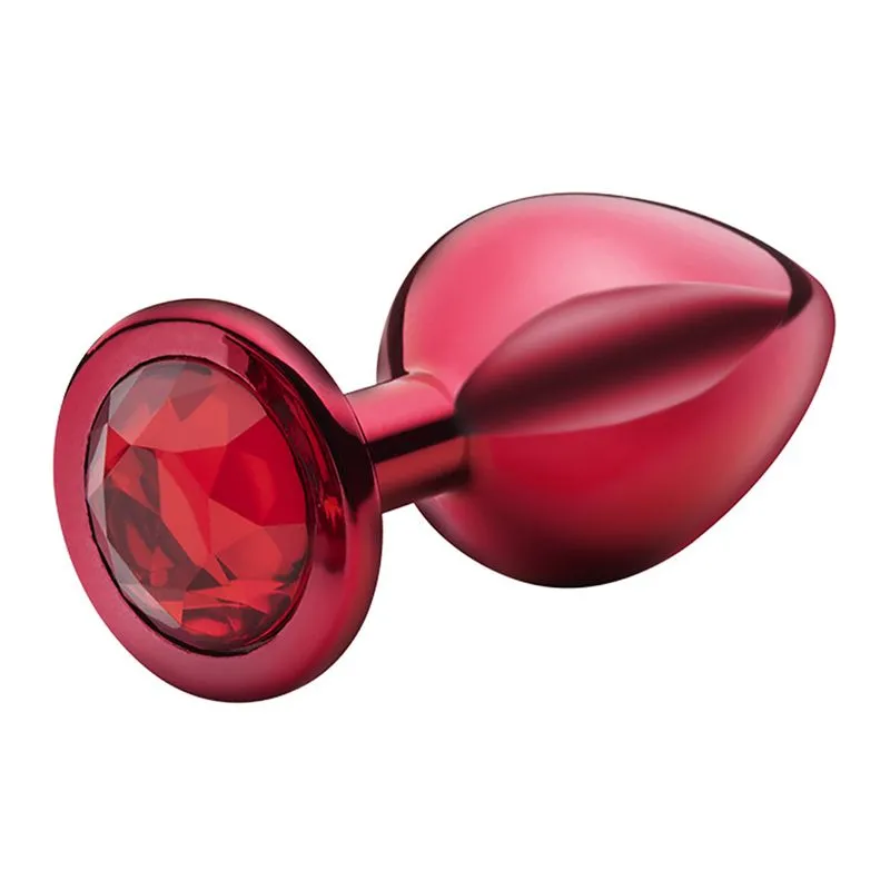 Plug Anal P Metalizado com Pedra Linha Lite Plug Sexy Fantasy