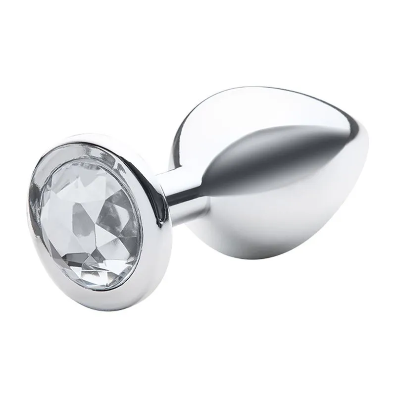 Plug Anal M Metalizado com Pedra Linha Lite Plug Sexy Fantasy