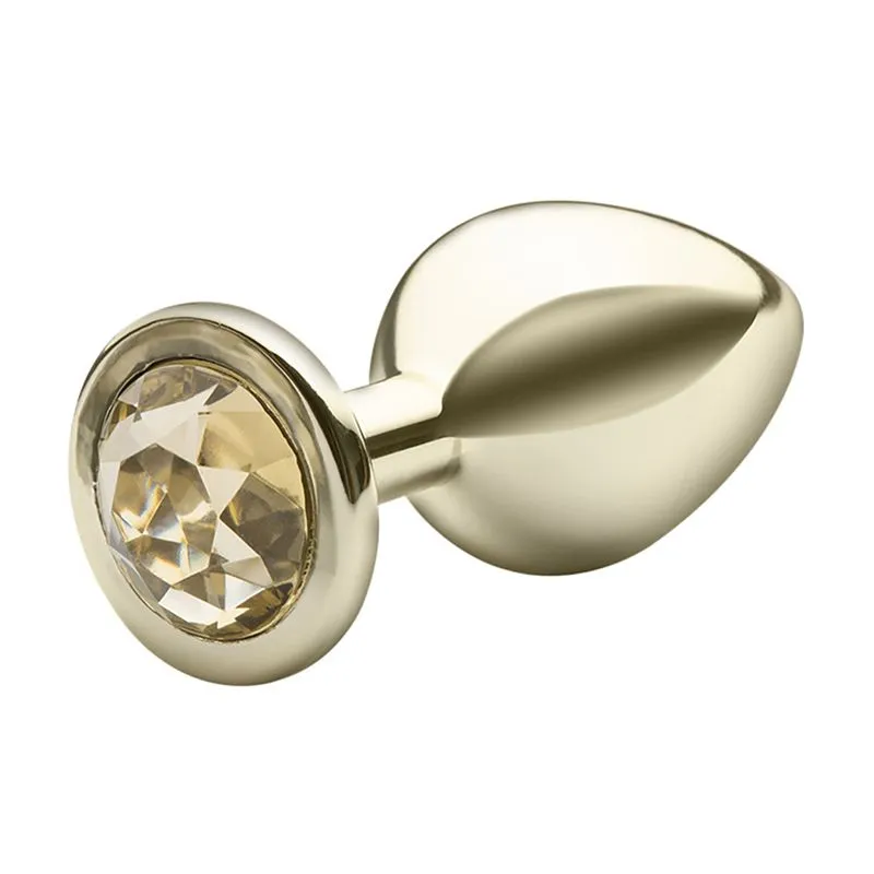 Plug Anal M Metalizado com Pedra Linha Lite Plug Sexy Fantasy