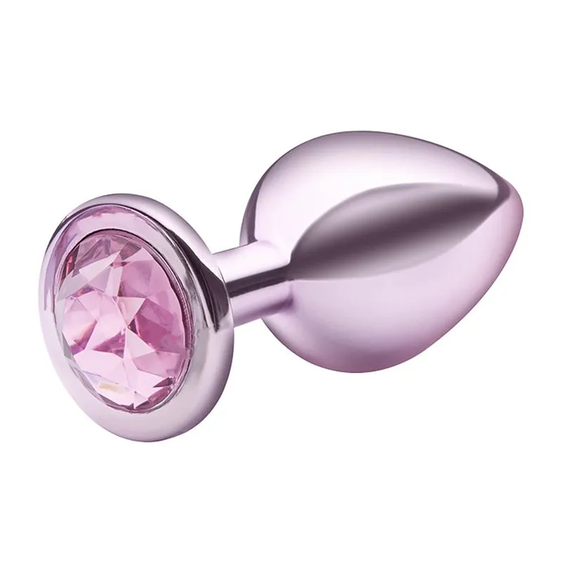 Plug Anal M Metalizado com Pedra Linha Lite Plug Sexy Fantasy