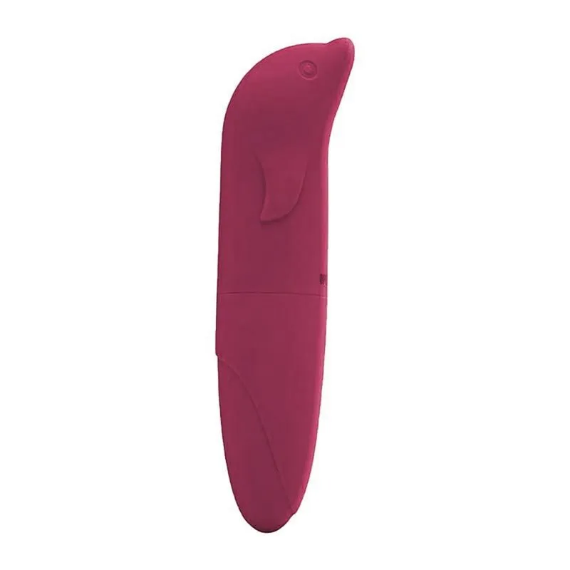 Vibrador Ponto G Aveludado com Formato Golfinho Sexy Import