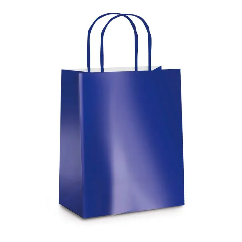 Sacola de Presente Lisa em Papel Metalizado Brilhoso Cromus