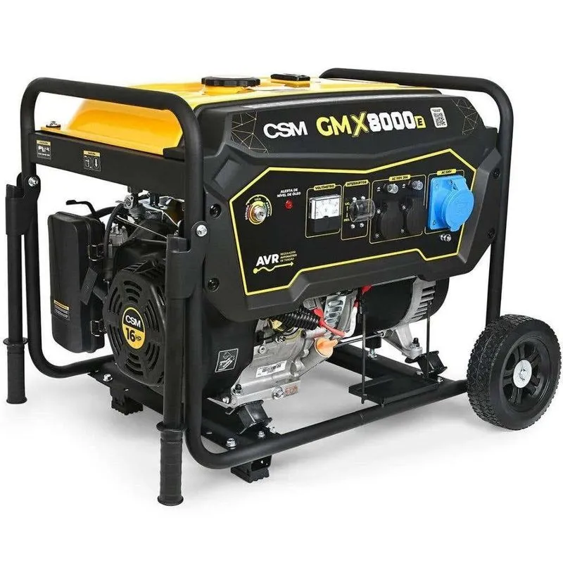 Gerador Portátil A Gasolina 7 Kva 16hp 110/220v Gmx8000e Csm