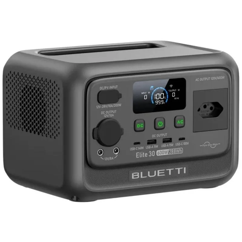 Estação De Energia Portátil Elite 30 V2 127v 600w 288wh Bluetti-110v