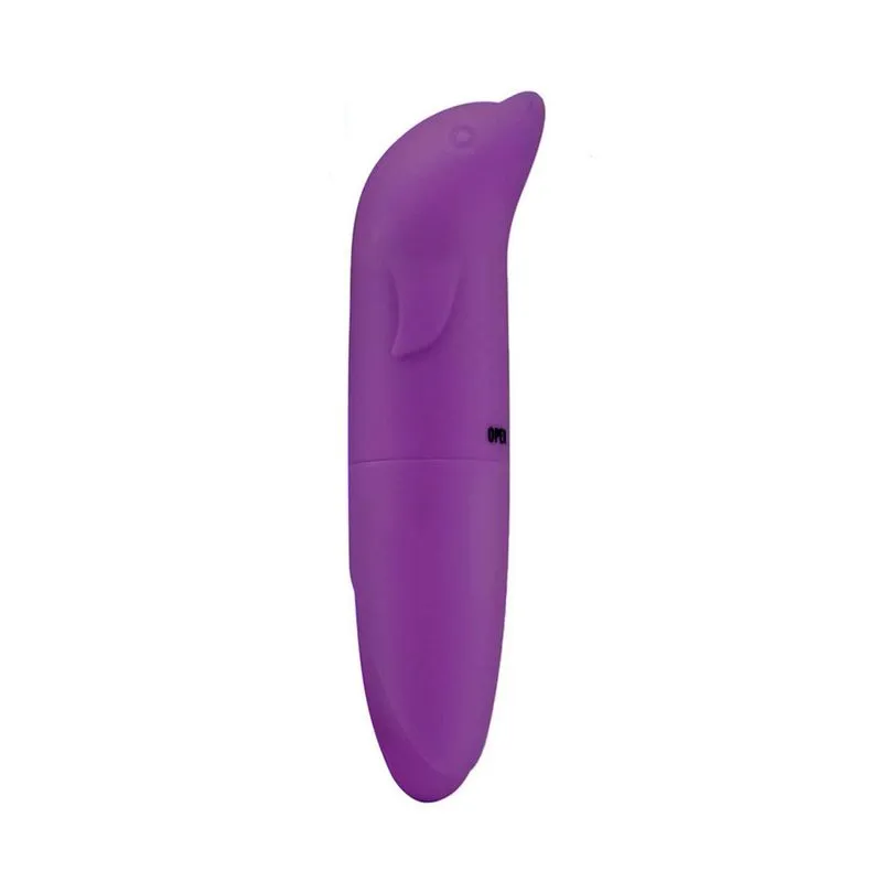 Vibrador Ponto G Aveludado com Formato Golfinho Miss Collection