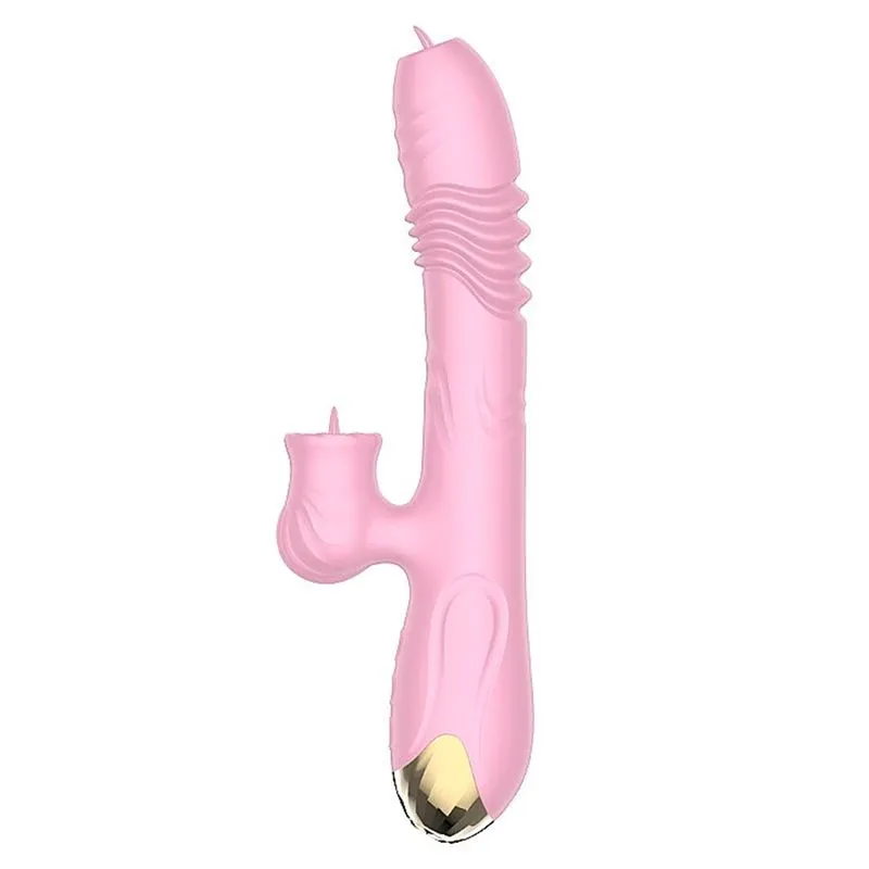 Lord Town Vibrador Ponto G e Clitóris com Língua e 10 Modos de Sobe e Desce Sexy Import