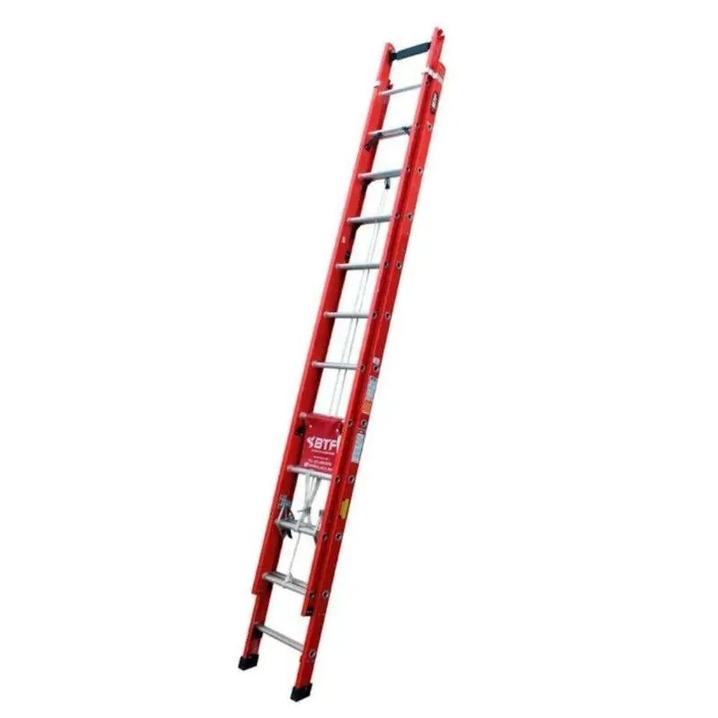 Escada Extensível Efr9929 6m 22 Degraus Fibra De Vidro Isolamento Elétrico 150kg Botafogo Lar &amp