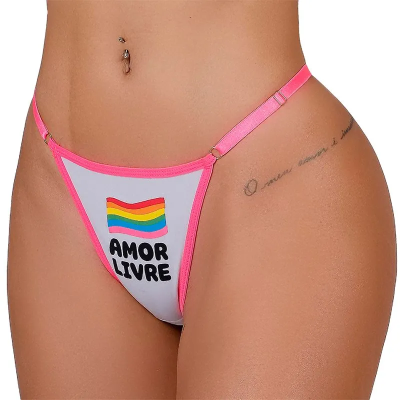 Calcinha Folia Amor Livre Coleção Bloquinho Tallyta Moda Apimentada