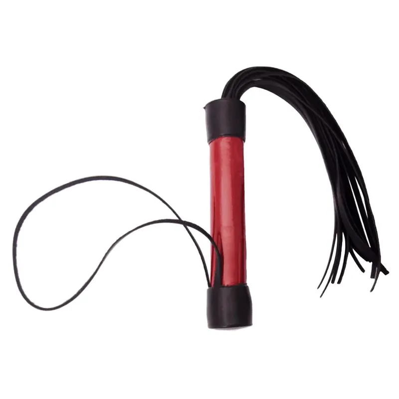 Chicote Verniz Tiras de 20cm Dominatrixxx Chicote Verniz Tiras de 20cm Vermelho Dominatrixxx
