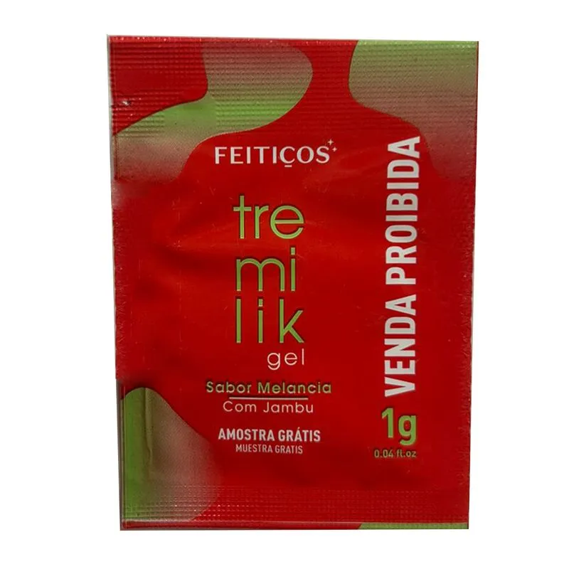 Amostra Tremilik Gel Vibrador Líquido Beijável 1g Feitiços