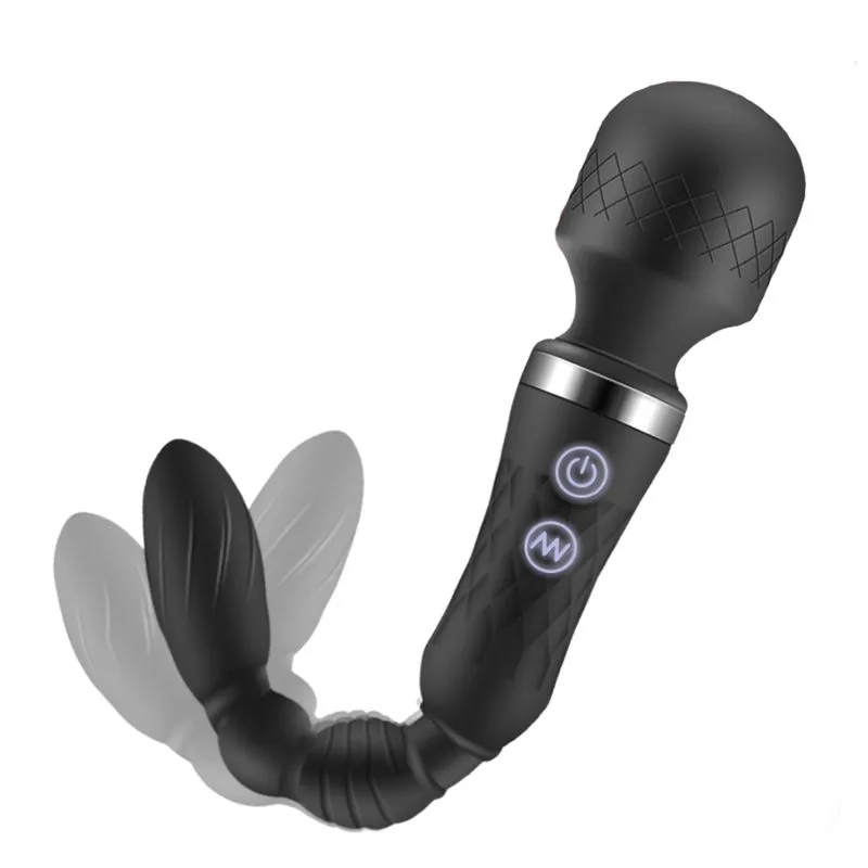 Massageador Varinha Mágica Duplo com 10 Modos de Vibração Me Ame Sex Toys