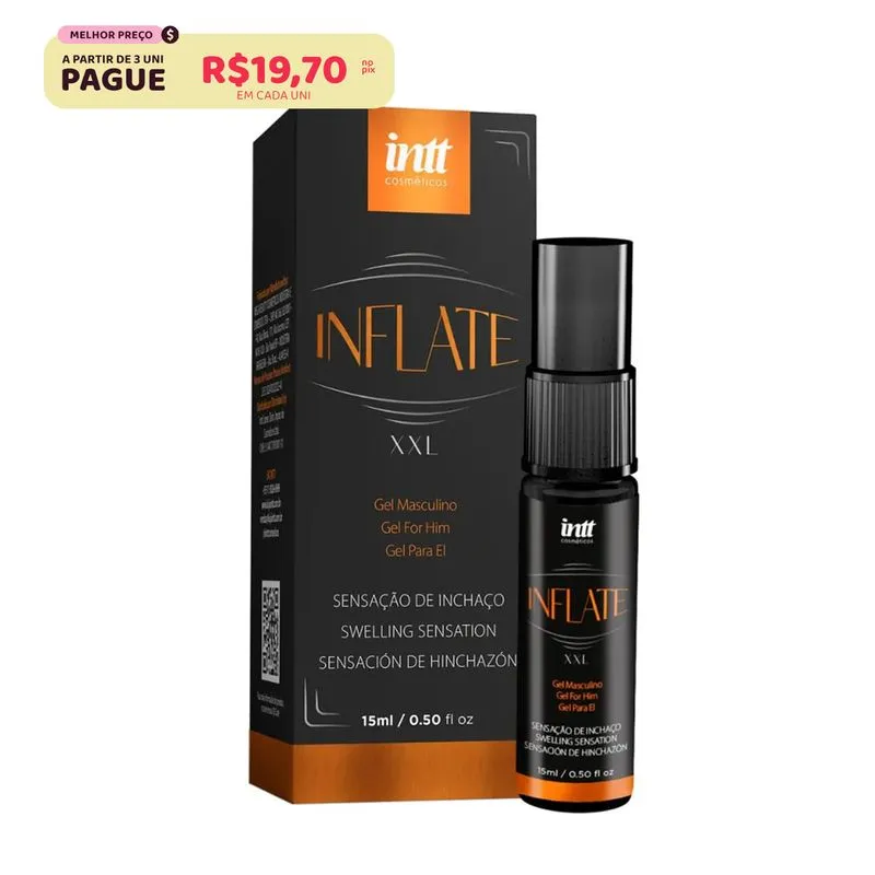 Inflate Óleo De Massagem Corporal Masculino 15ml Intt