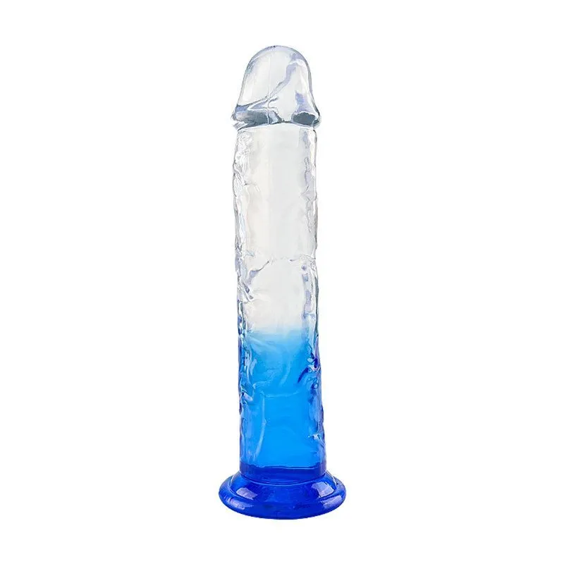 Dildo Realístico Flexível e Transparente 19,5x3,8cm Sexy Import