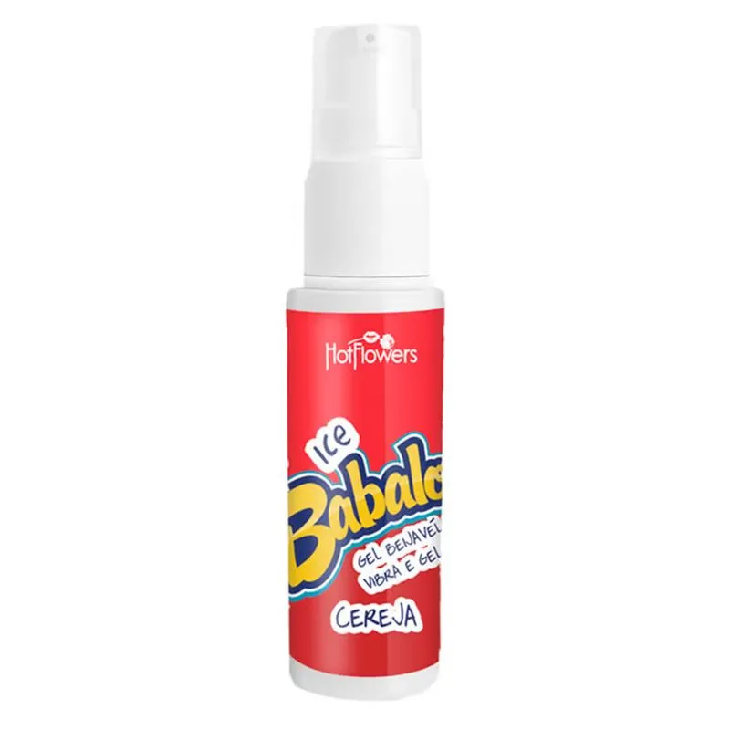 Babaloo Ice Gel Beijável Vibra e Gela 15g Hot Flowers