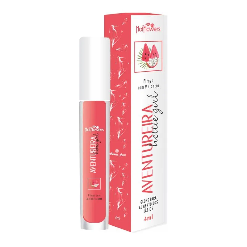 Gloss Hottie Girl Para Aumento Labial 4ml Hot Flowers