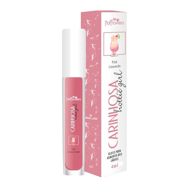 Gloss Hottie Girl Para Aumento Labial 4ml Hot Flowers