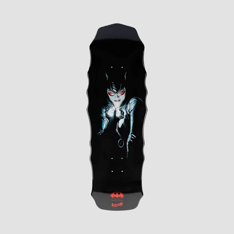 Welcome X BATMAN Shadow Series Catwoman on Widow Skateboard Deck Black Dip - 10" 10.00 Inches / Black Dip