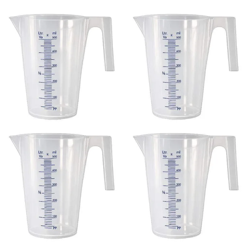 Jarra Branca Em Polipropileno 500ml 4 Unidades Bremen