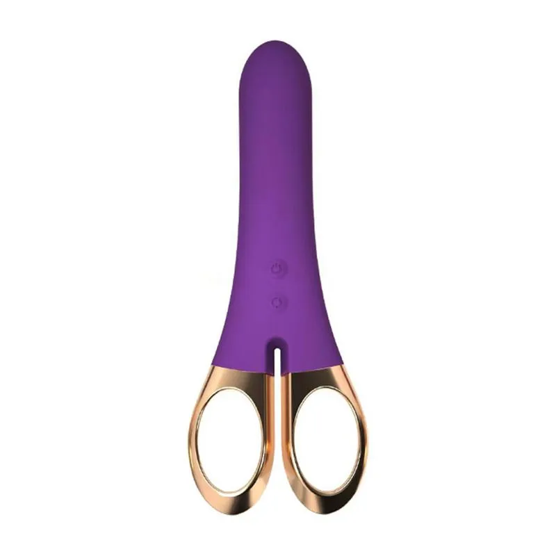 Vibrador Recarregável com 9 Modos de Vibração via Aplicativo com Formato de Tesoura 3R Import