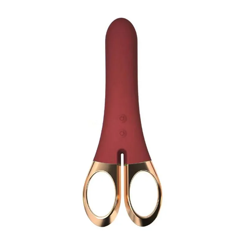 Vibrador Recarregável com 9 Modos de Vibração via Aplicativo com Formato de Tesoura 3R Import