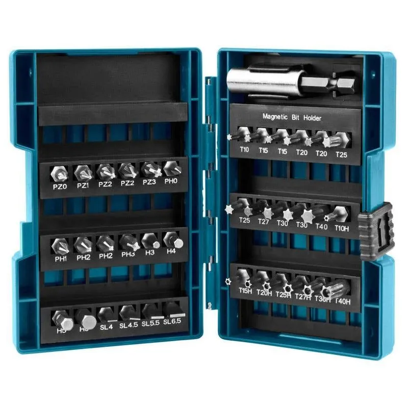 Jogo De Bits 1/4 Pol Com 37 Peças B-28606 Makita