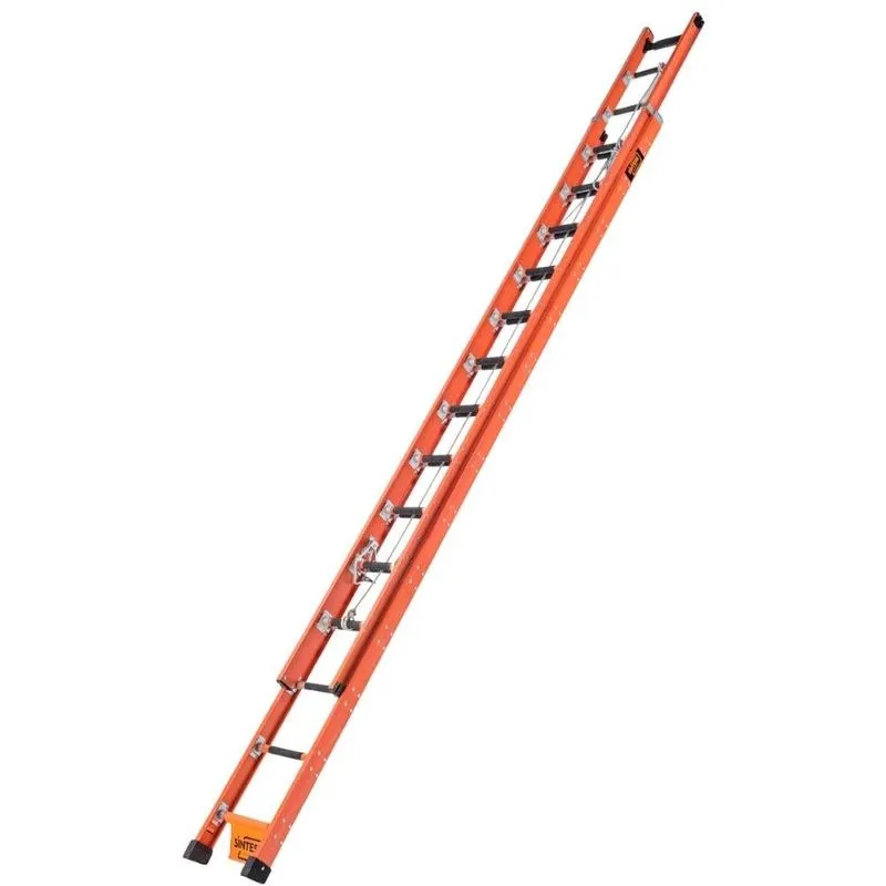 Escada Extensível de Fibra de Vidro 31 Degraus 570 x 960 CM SÍNTESE